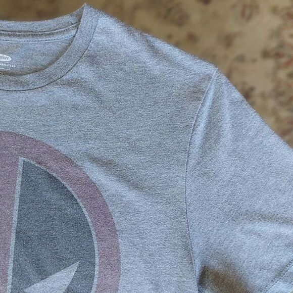 Old Navy Deadpool heather blue-grey short sleeve T-shirt - Picture 10 of 12